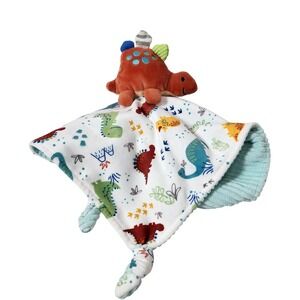 Mary Meyer Dinosaur Lovey Security Blanket Stegosaurus Plush Blue Corduroy 13in